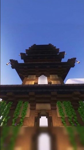 Japanese Pagoda (Easy) Starter Item Build Tutorial - The Unlucky Pagoda - Minecraft Build Tutorial