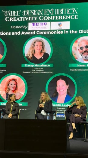 WPIC Inc.| Wedding Planner Certification Courses on Instagram: "Last week in Istanbul, Türkiye, I had the honour of speaking on behalf of @wpicinc at the Table Design Exhibition, alongside association leaders from around the world. Our conversation focused on the relevance and importance of industry associations and awards ceremonies not just as recognition, but as tools for education, accountability, and elevating standards across the wedding and events industry. We spoke openly about the chall