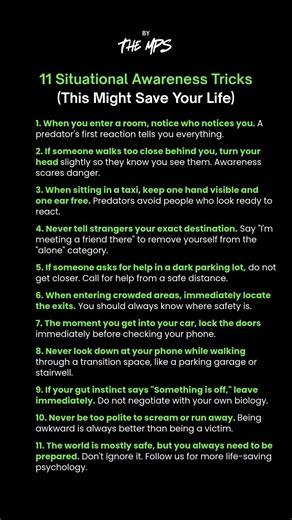 Situational Awareness Tricks That Save Lives #Safety #Psychology #Survival