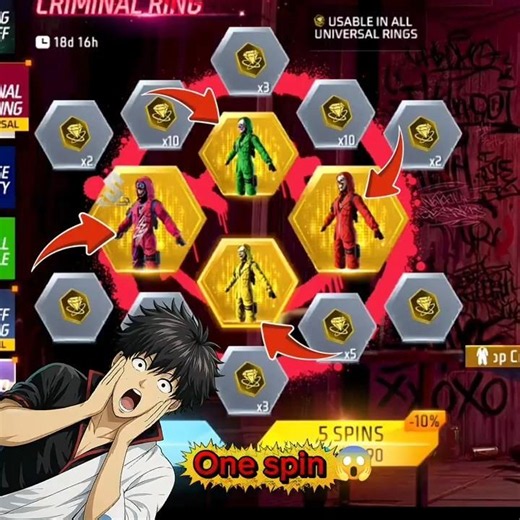 💥 Finally I got all criminal bundle return 😨 one spin trick today new event #viral #shorts