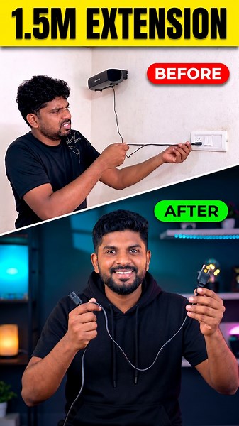 அடேங்கப்பா.. இவ்வளவு நீளமா! 📏- FEDUS 1.5M Extension Cord Wire #shorts #trending #gadgets #cable