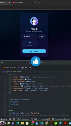 Le Design de 2026 en 30 secondes ! (HTML/CSS) #shorts #html #css