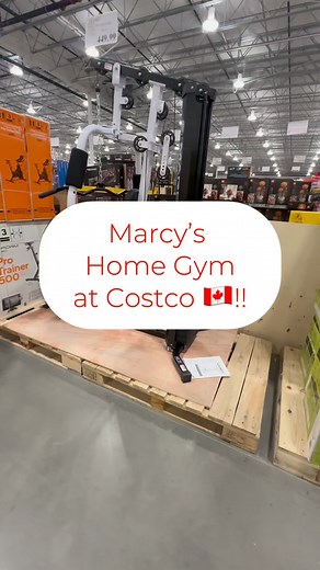 Costco Finds Canada on Instagram: "@marcyfitness Home Gym is back BUT in white & black!! Made with high & low pulley’s, 150lb weight stack, dual function arm press, leg developer station & bicep curl. Price $449.99 📍Newmarket #Costco #CostcoFindsCanada #CostcoFinds #costcohaul #costcocanada #deals #homegym"