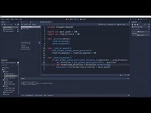 Godot 3.1 GDScript - Move To Mouse