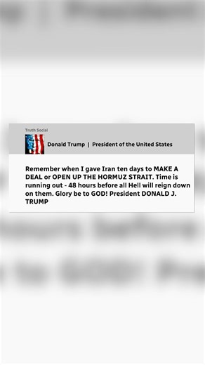 Trump gives Iran 48 hours to make a deal in new threat