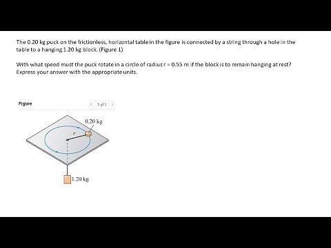 Puck on friction-less horizontal table Problem 6 67 Solved Mastering Physics