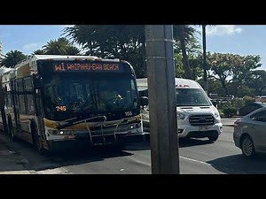 Honolulu TheBus Route W1, Bus 155 BREAKS DOWN CAUGHT ON CAMERA!!!