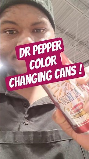 Dr Pepper Color changing cans! #foodreview #drpepper #soda #jaagixdeaad #colorchanging #viral