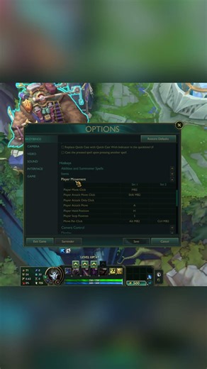 Most important game settings in League of Legends