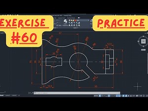 AutoCAD 2D Drawing Step By Step Practice for Beginners #60