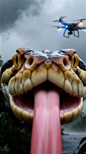 A Python Caught on Camera #rain #wildlife #python #shorts #animals