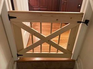 Wooden Baby Gate. Customizable Size for Every Entryway. Hardware Included! - Etsy