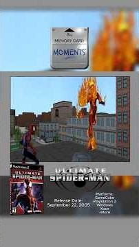 Ultimate Spider-Man on PS2 🕷️ Racing the Human Torch across the rooftops! 🎮 #shorts