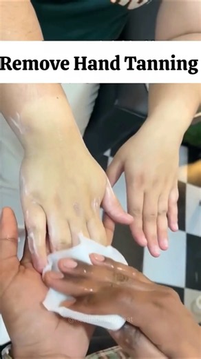Viral Hand Whitening Pack | Easy Manicure At Home | Remove Hand Suntan #manicure #shorts #suntan