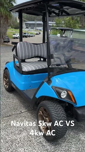 Drag Race! Navitas 600A 5kw AC Club Car VS 600A 4kw AC Yamaha Drive 2 Golf Carts #golfcart