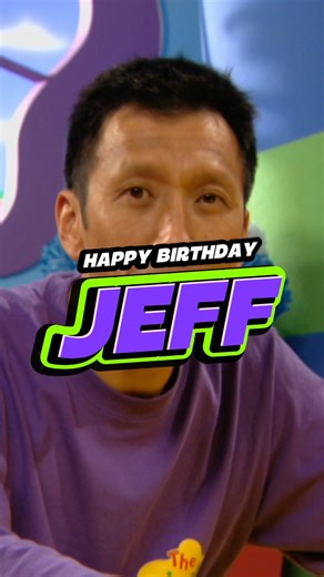 WAKE UP, JEFF! 🎉💜 The nap king turns another year older — and still cooler than ever 😴💃 #HappyBirthdayJeff #PurpleWiggleForever | The Wiggles