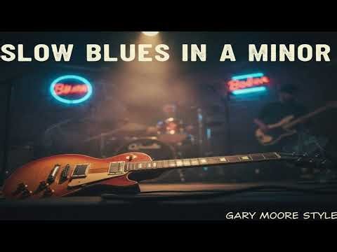 🎸 Slow Blues Backing Track in A Minor | Gary Moore Style | Emotional Blues Jam