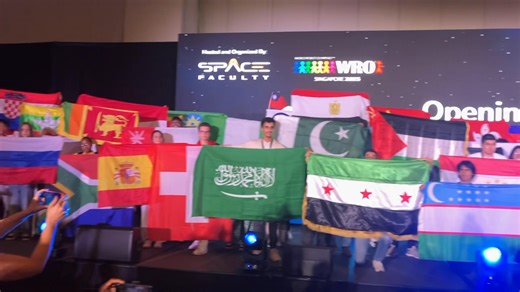 Sharing the amazing moments from the Flag Parade at the World Robot Olympiad 2025 Opening Ceremony. This year, Ruwaiza Ameera Sultan carried our national flag with pride and honor. As per World Robot Olympiad-Bangladesh tradition, the youngest member of the delegation is chosen as the Flag Bearer every year— and this year Ruwaiza represented our spirit, passion, and promise for the future beautifully. Let’s cheer for our young stars shining on the world stage! 🌟🇧🇩 #WROBd #WRO | World Robot Ol