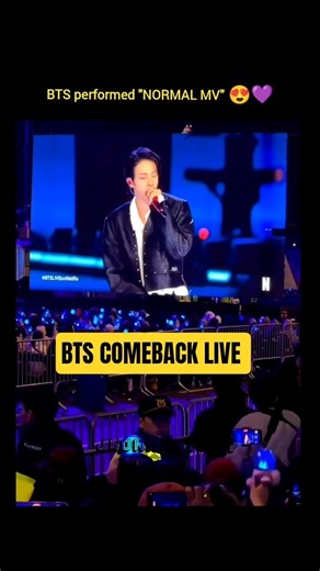 BTS Performed ' NORMAL MV ' #bts#live#fyp