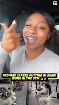 Reginae Carter Putting In Some Work In The Gym!!