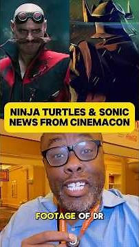 Shredder/Krang in TMNT Mutant Mayhem 2 & Robotnik Sonic 4 Footage CinemaCon #tmnt #sonic
