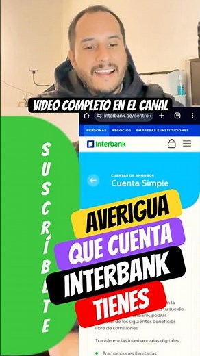 🫵🏻 AVERIGUA QUE TIPO DE CUENTA INTERBANK TIENES DESDE TU APP CELULAR⁉️✅ #interbank #plin #peru