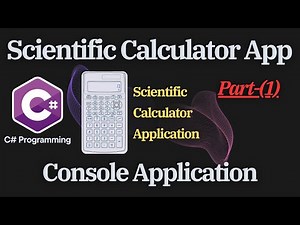 Programming Tutorial - How to Create SCIENTIFIC CALCULATOR App - Part1 in C#. #coding