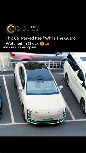Business | Money | Wealth on Instagram: "Self driving tech keeps getting crazier 😳🚗 This smart car uses autonomous parking technology to park itself perfectly while the security guard watches in disbelief. From automatic steering to precision control, AI powered vehicles are changing daily driving experiences, especially in tight city parking spaces. Whether you call it autonomous driving, smart parking assist, or self parking AI, this is the future of cars happening right now. The technology 