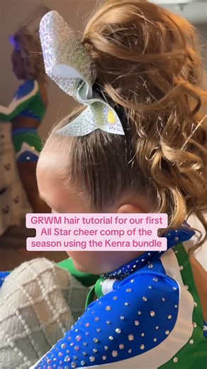 Samantha Sherer on Instagram: "Cheer hair tutorial using the viral purple stuff and texture spray! Link for the bundle (or comment LINK and I’ll message you): https://www.tiktok.com/t/ZP8UYaCyu/ #allstarcheer #allstarcheerhair #allstarcheermom"