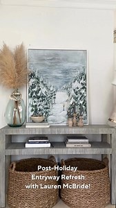 7.5K views · 37 reactions | Home aesthetic refresh? Say less! 珞 Lauren McBride gives her tips and tricks for a post-holiday entryway refresh! Create the most perfect, cozy-home feel, here!✨ > https://qvc.co/shoplmb113 | QVC | Facebook