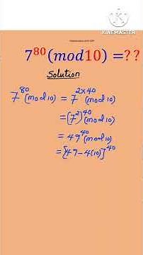 Another case of modular exponentiation