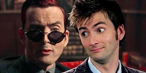 David Tennant's Doctor Who & Good Omens Characters Meet In Art, Fulfilling His Doctor's Dream