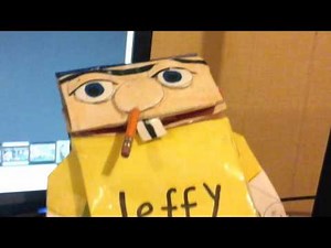 Hand made super mario Logan jeffy puppet is paper part 2