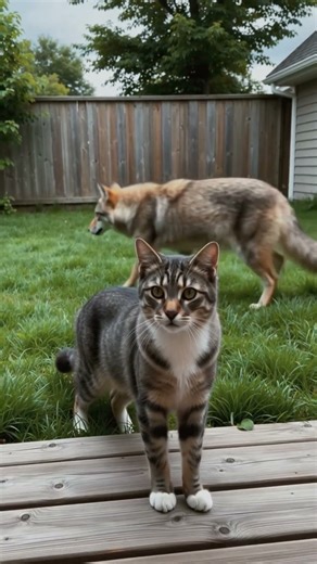 🐱🦊 Cat Brings Home a Strange Friend - A Coyote!? 😲