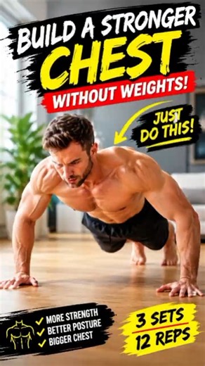 How to build Chest Muscles at Home #homeworkout #losebellyfat #bellycore #youtubeshorts #viral