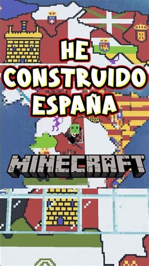 I built ALL OF SPAIN in Minecraft Survival with ALL ITS FLAGS #minecraft #survival #spain
