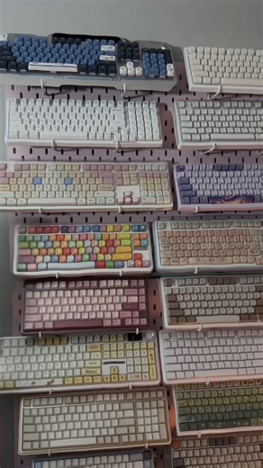 when someone asks if you’re an addict and your keyboards start making eye contact from across the room 💕 i don’t have a problem, i have a collection 🌸 they chose me, i just said yes⠀ #keebtok #keebzandthings #mechanicalkeyboard #pinkaesthetic #keyboardcollection⠀ pink keyboard collection mechanical keyboard addict keyboard collection tour cozy pink desk setup pink aesthetic keyboard custom keyboard collection keebtok collection reveal pink mechanical keyboard haul keyboard lover desk tour desk