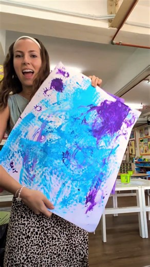 loving the texture in these painted papers from my students! 🫟 #primaryart #art #artteacher #arts