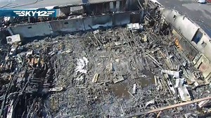 Drone footage shows just how devastating Thursday morning's fire was at the Hopewell Moose Lodge. Fortunately no injuries were reported >> http://bit.ly/2H6SIru | 12 On Your Side