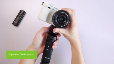 Wireless Vlogging Tripod Grip with Remote Shutter & Zoom Control for Sony ZV-1, A7 III, A6600, ZV-E10, A6400, A6100, A7R IV, ZV-1F, A7R III, A9 II – GP-VPT2BT Replacement for Travel & Self Recording