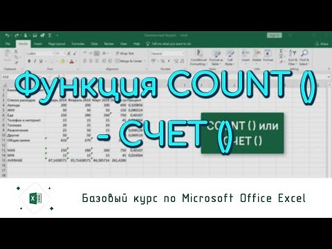 Функция COUNT - СЧЁТ в Excel / David Kunela Academy