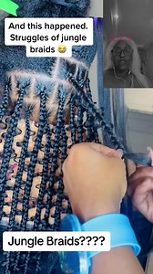 290K views · 6.4K reactions | What y’all think about the Jungle Braids??????  Seems like one braid Will take 10 mins or so… 路‍♀️ | Blonka MuhRee | Facebook