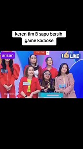 Keren tim B sapu bersih, game karaoke #arisan #karaoke | Tika Rahma W