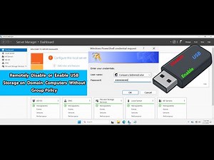How To Remotely Disable or Enable USB Drive on Domain Computers No Group Policy Windows Server 2025