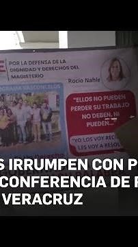 Veracruz teachers protest in Xalapa; demand hearing with Nahle to halt layoffs