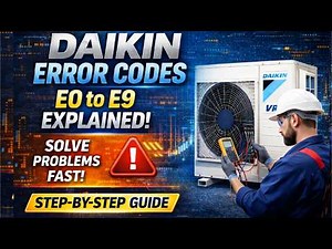 How to Fix Daikin Error Codes | Complete Troubleshooting Guide (Step-by-Step) || Error Codes Daikin