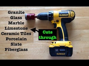 BEST Drill bit for Drilling Granite counter top - Open & review