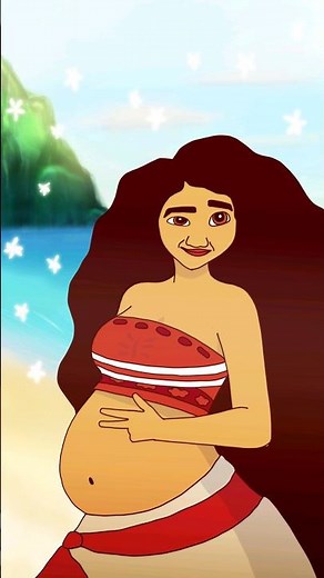 Moana Gets Pregnant ? 🚼 #shorts#animation#moana#funny