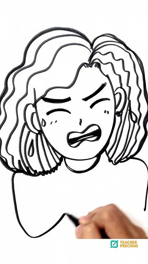 Easy Steps to Draw a Scared Face