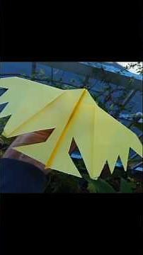 Como Fazer AVIÃO DE PAPEL MORCEGO que Bate Asas! Origami Fácil e Dobradura de Papel Passo a Passo